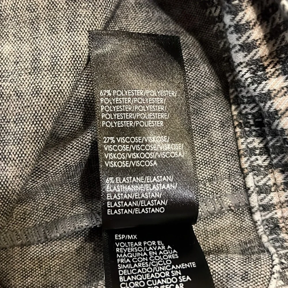 Liverpool Plaid Black White Tan Jacket size Small - Picture 7 of 7